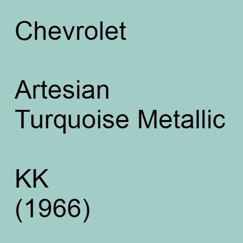 Chevrolet, Artesian Turquoise Metallic, KK (1966).